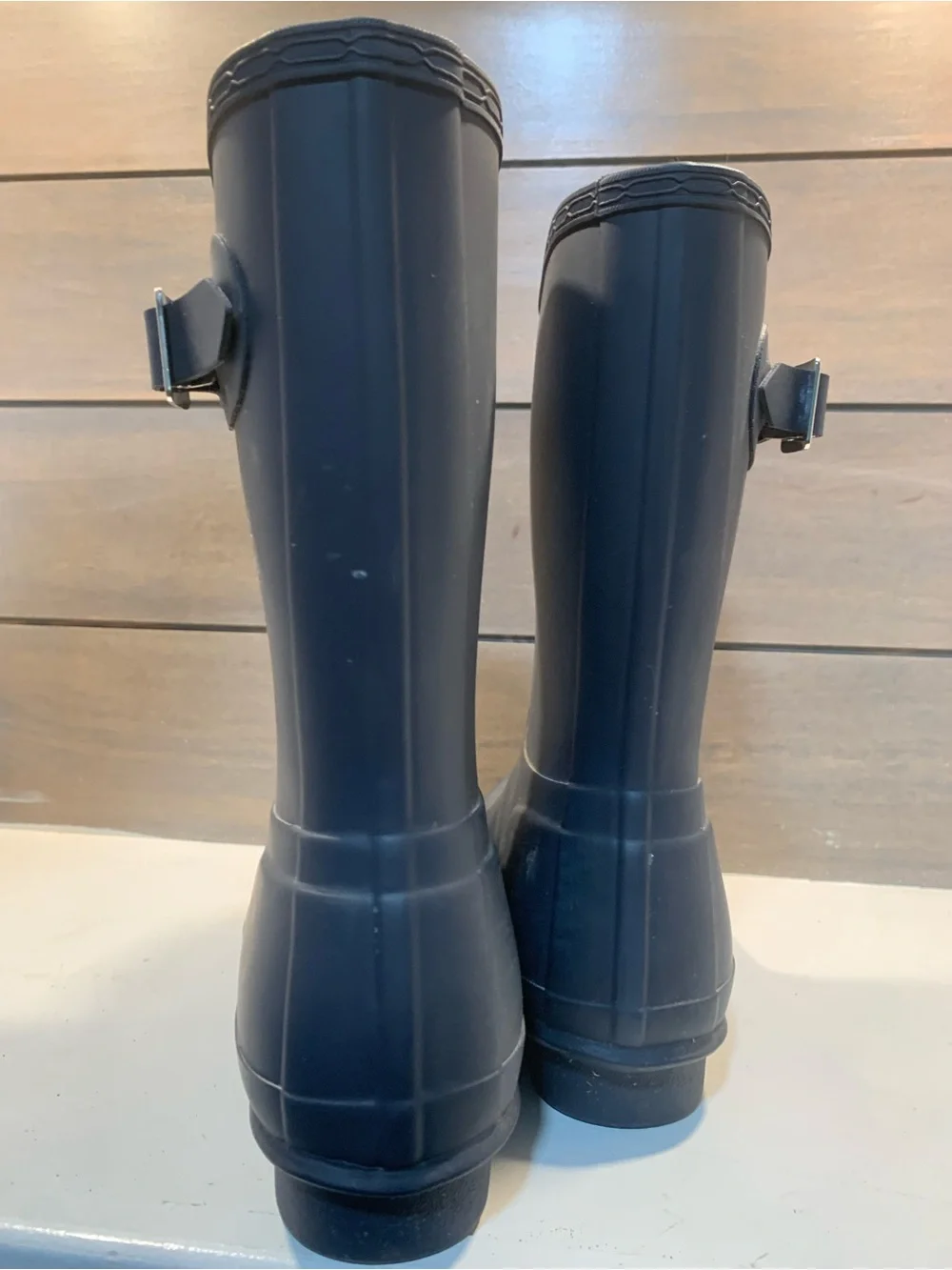 Hunter Womens Original Short Rain Boot Navy 7 Preppy Casual Old Money Waterproof